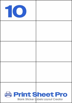 10UP 0000_10UP_A4_105x59.3 template for Labels4U