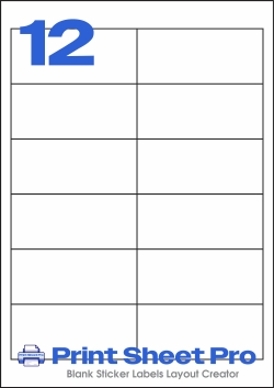 12UP 0000_12UP_A4_97x42.3 template for Labels4U