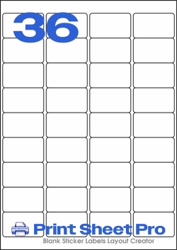 36UP 0000_36UP_A4_48.9x29.6 template for Labels4U