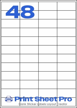 48UP 0000_48UP_A4_51x24 template for Labels4U