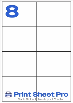 8UP 0000_8UP_A4_99x72 template for Labels4U