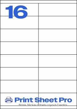 16UP 3423_16UP_A4_105x35 template for Labels4U