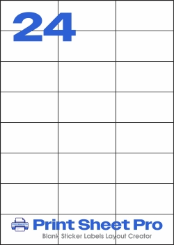 24UP 3474_24UP_A4_70x37 template for Labels4U