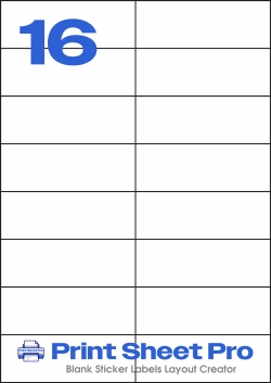 16UP 3484_16UP_A4_105x37 template for Labels4U