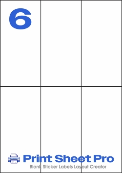 6UP DPS04_6UP_A4_70x148 template for Labels4U