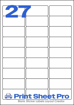 27UP L6011_27UP_A4_63.5x29.6 template for Labels4U