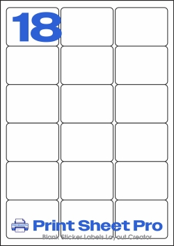 18UP L7161_18UP_A4_63.5x46.6 template for Labels4U