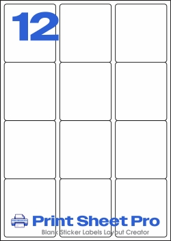 12UP L7164_12UP_A4_63.5x72 template for Labels4U