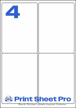 4UP L7169_4UP_A4_99.1x139 template for Labels4U