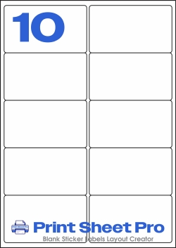 10UP L7173_10UP_A4_99.1x57 template for Labels4U